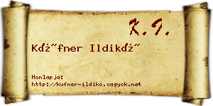 Küfner Ildikó névjegykártya